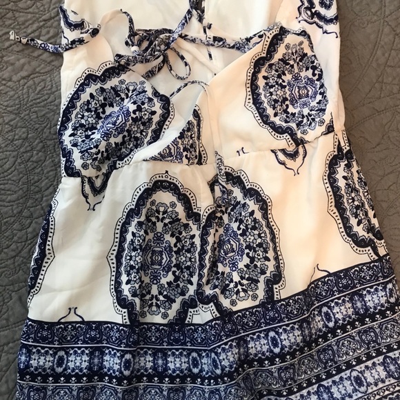 Blue Paisley Romper - Picture 2 of 2